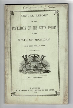 Item #36926 Annual report of the inspectors of the state prison of the state of Michigan, for the...