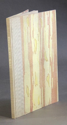 Item #36977 R.L.S. to J.M. Barrie: A Vailima portrait. With an introduction by Bradford A. Booth....