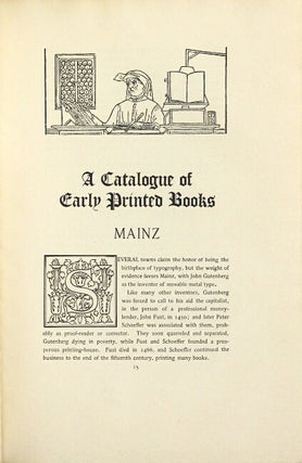 Description of the early printed books owned by The Grolier Club with a brief account of their printers and the history of typography in the fifteenth century