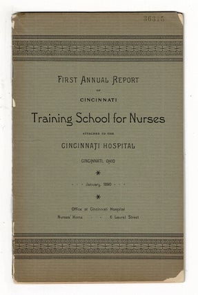 Item #37771 First annual report of Cincinnati Training School for Nurses attached to the...