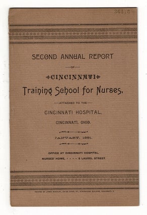 Item #37772 Second annual report of Cincinnati Training School for Nurses, attached to the...