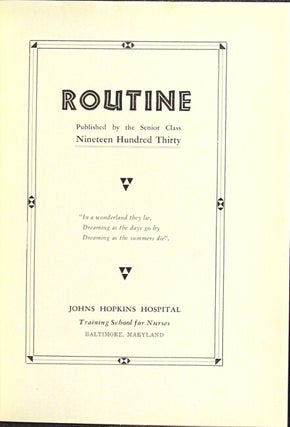 Routine...Nineteen hundred thirty