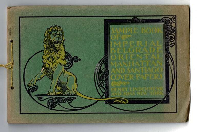 Item #37804 Sample book of imperial, Belgrade, Oriental, Manhattan and Santiago cover papers