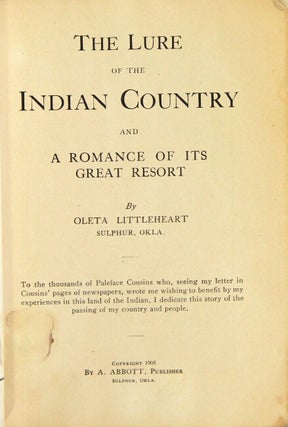The lure of the Indian country and a romance of its great resort