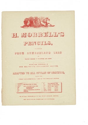 Item #39330 H. Morrell's pencils, prepared from Cumberland lead of various degrees of hardness...