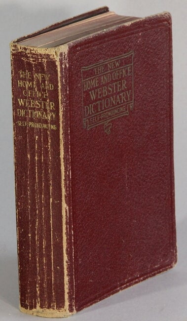 Item #39589 The new home and office Webster dictionary. Self-pronouncing. Joseph Devlin, ed.