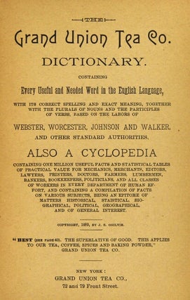 The Grand Union Tea Co. dictionary