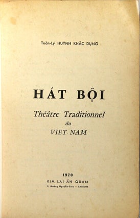 Hát boi: théâtre traditionnel du Viet-Nam