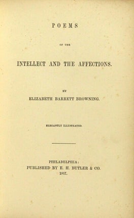 Poems of the intellect and the affections