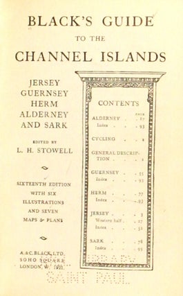 Black's guide to the Channel Islands: Jersey, Guernsey, Herm, Alderney, and Sark