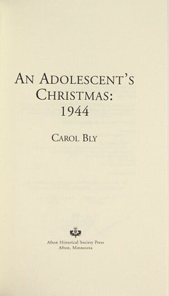 An adolescent's Christmas: 1944