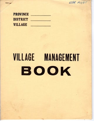 Item #41352 Village management book
