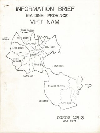 Item #41361 Information brief: Gia Dinh province, Vietnam [cover title