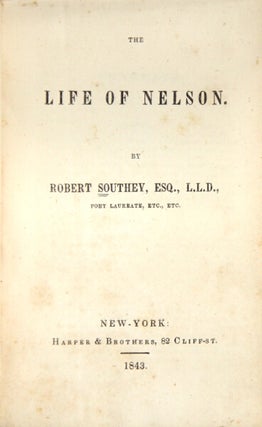 Item #41395 The life of Nelson. Robert Southey