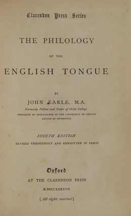 The philology of the English tongue.