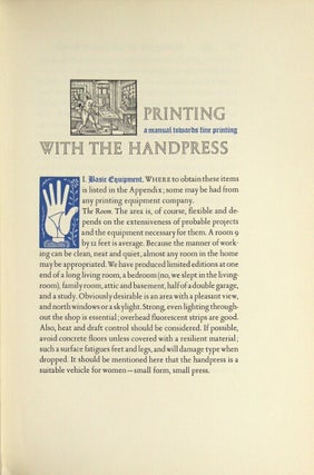 Printing with the handpress