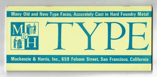 Item #41851 Type: many old and new type faces, accurately cast in hard foundry metal [cover...