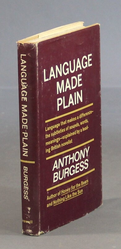 Item #42102 Language made plain. Anthony Burgess.