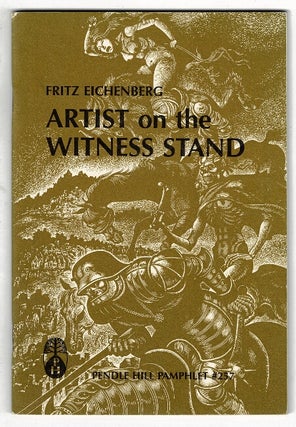 Item #42437 Artist on the witness stand. Fritz Eichenberg