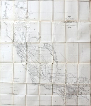 Item #42497 Map of public surveys in California to accompany report of Surveyor Genl. 1856. John...