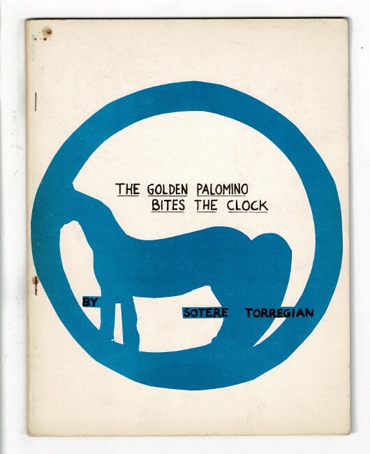 Item #42678 The golden palomino bites the clock. Sotere Torregian.