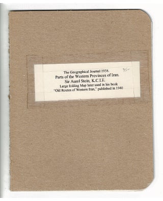 Item #42994 Parts of the Western provinces of Iran from surveys made in 1935-36 under the...