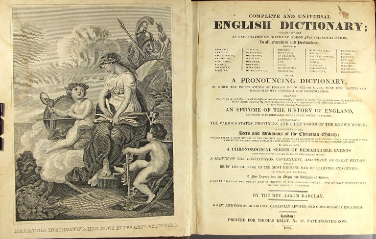 Item #43045 A complete and universal English dictionary. James Barclay.