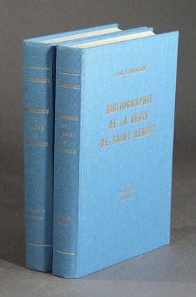 Item #43286 Bibliographie de la Règle de Saint Benoît: éditions latines et traductions...