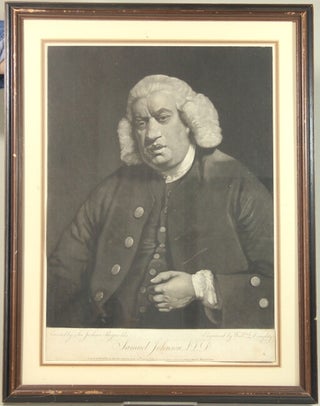 Item #43371 Mezzotint portrait, painted by Reynolds, and engraved by William Doughty. Joshua...