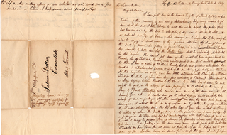 3-page ALS addressed to Salmon Dutton of Cavendish, Vermont