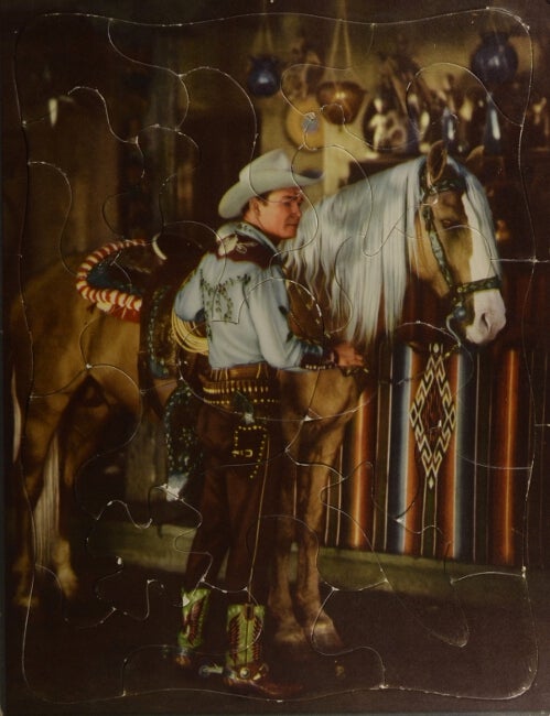 Item #43390 Jigsaw puzzle depicting Roy Rogers