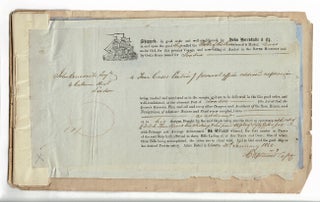 Copies of Bills of Lading of the ship "Belle of the Sea," Captain C. Lewis, from Calcutta to London [cover title]