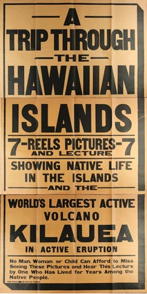 Item #43768 A trip through the Hawaiian Islands 7 - reels pictures - 7 and lecture showing native...