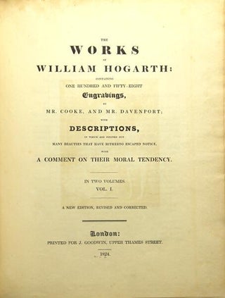 The works...Containing one hundred and fifty-eight engravings, by Mr. Cooke, and Mr. Davenport; with descriptions, in which are pointed out many beauties that have hitherto escaped notice, with a comment on their moral tendency