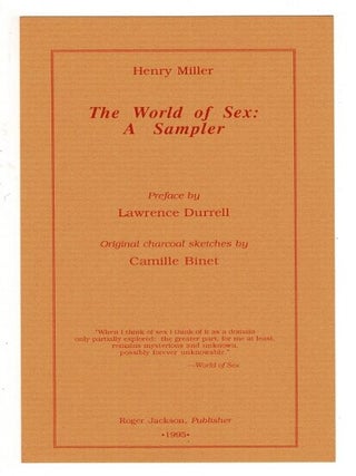 The world of sex: a sampler