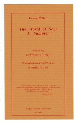 The world of sex: a sampler
