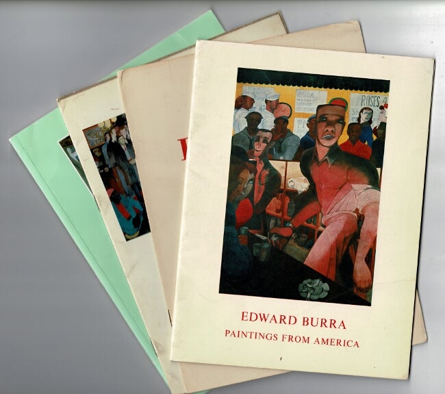Item #43953 An series of four exhibition catalogues of works by Edward Burra (1905-1976). Edward Burra.