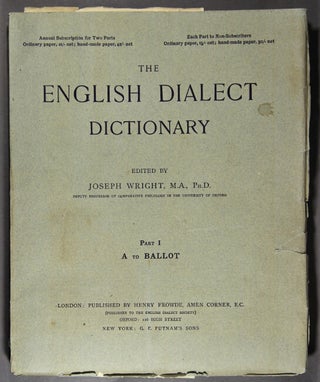 Item #43974 The English dialect dictionary being the complete vocabulary of all the dialect words...