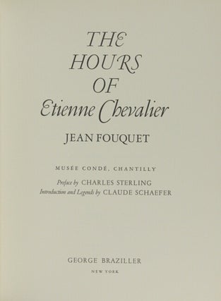 The hours of Etienne Chevalier