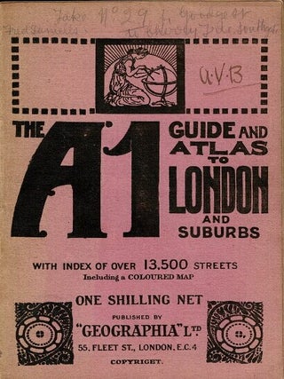 Item #45301 Guide & atlas to London and suburbs