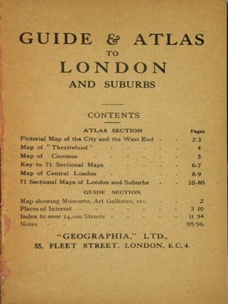 Guide & atlas to London and suburbs