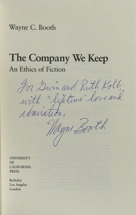 The company we keep: an ethics of fiction