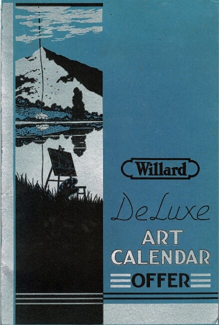 Item #46064 Willard deluxe art wall calendar offer
