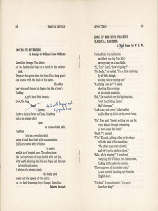 The Beloit poetry journal, vol. 14, no. 1. William Carlos Williams: a memorial chapbook