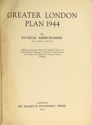 Greater London plan 1944