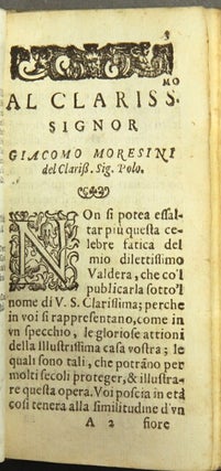 L'Epistole d'Ovidio, di nuovo tradotte in ottava rima da Marc' Antonio Valdera,... con gli argomenti... [Edited by Santorio Santorii.]
