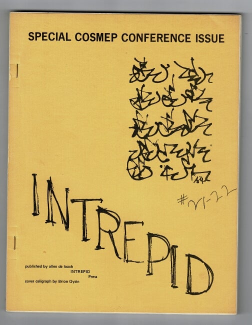 Item #46367 Intrepid no. 21-22: Special COSMEP conference issue. Allen De Loach, ed.