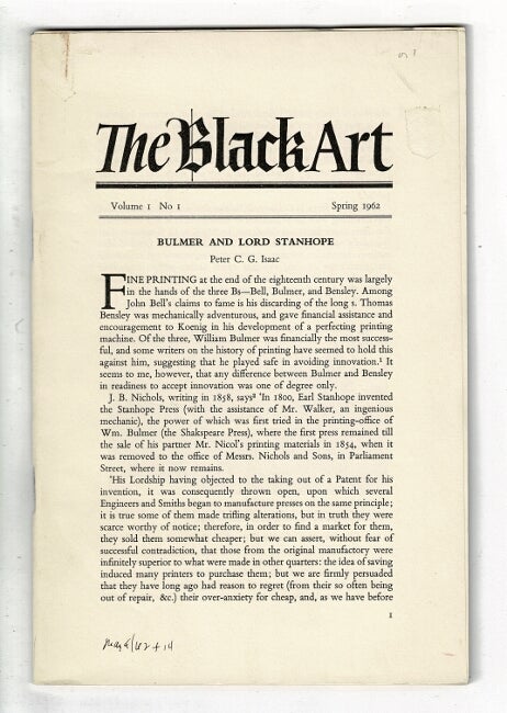 Item #4689 The black art. James Moran, ed.
