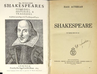 Item #47290 Shakespeare. Haig Acterian