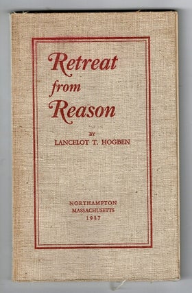 Item #47442 Retreat from reason, notes by Isabel S. Stearns, instructor of philosophy, Smith...